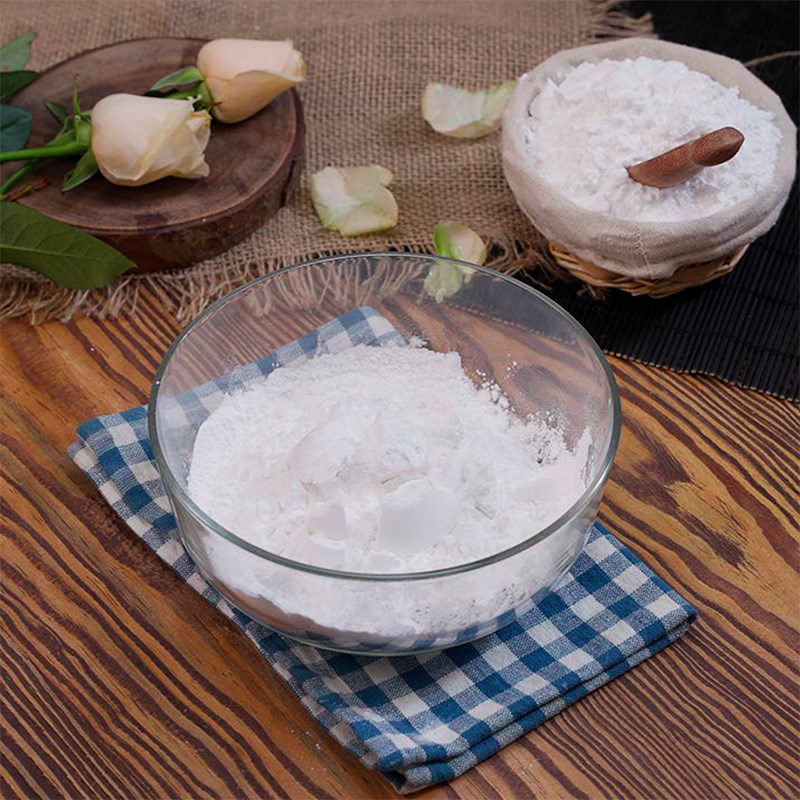 Step 1 Making dumpling dough Rose Dumplings