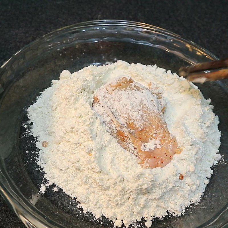 Step 3 Make the batter and coating Crispy spicy fried chicken