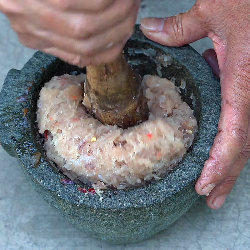 Step 3 Making fish cake Fried fish cake