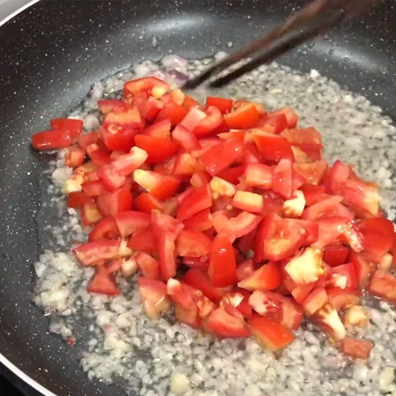 Step 5 Making fish cake with tomato sauce Fish cake with snakehead fish and tomato sauce