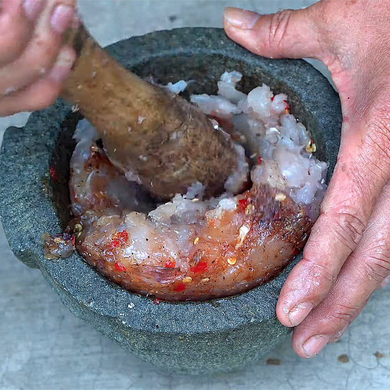 Step 3 Making fish cake Fried fish cake