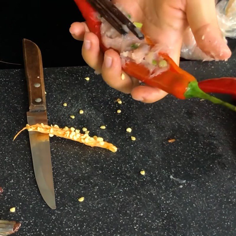 Step 3 Making Chili Fish Cake Bún mắm