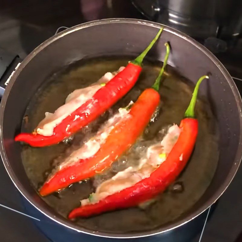 Step 3 Making Chili Fish Cake Bún mắm