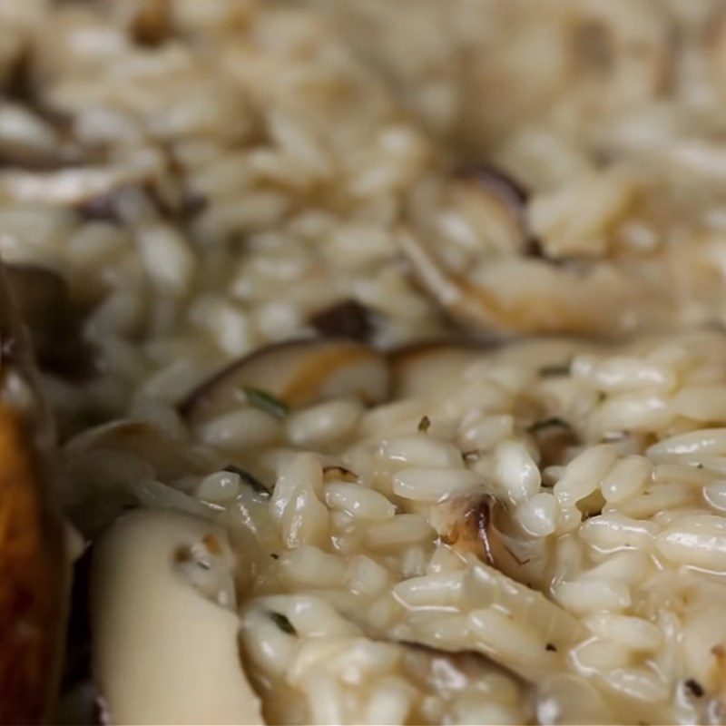 Step 3 Making Italian Risotto with shiitake mushrooms