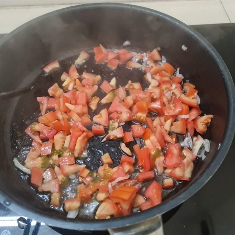 Step 2 Making soft tofu with tomato sauce Soft tofu with tomato sauce