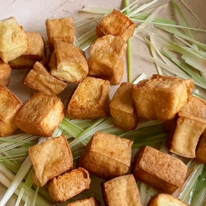 Step 4 Make salted lemongrass tofu Salted lemongrass tofu
