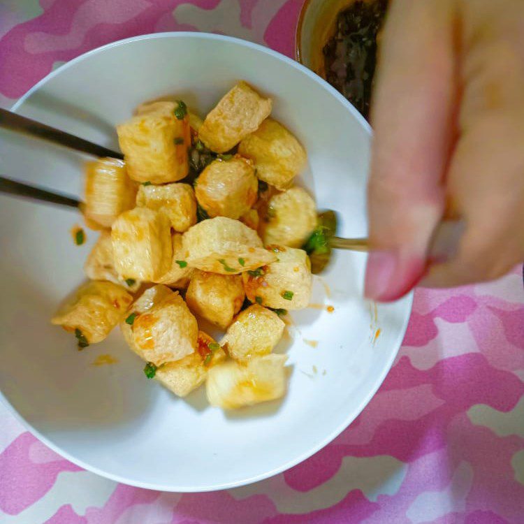 Step 3 Making spicy tofu Spicy soft tofu