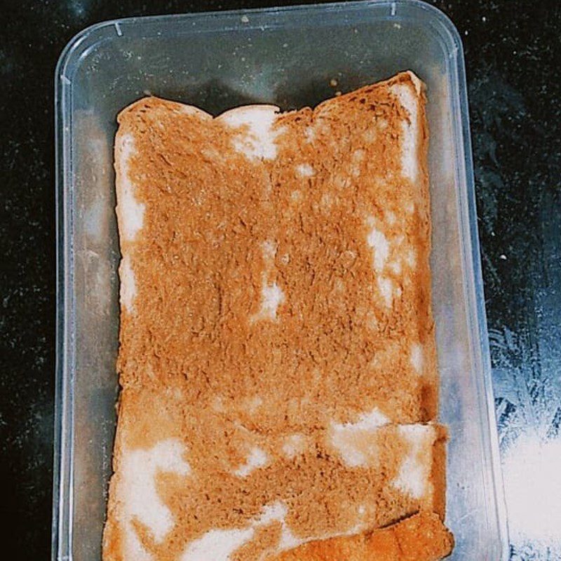 Step 2 Make the cake base Tofu tiramisu with sandwich bread