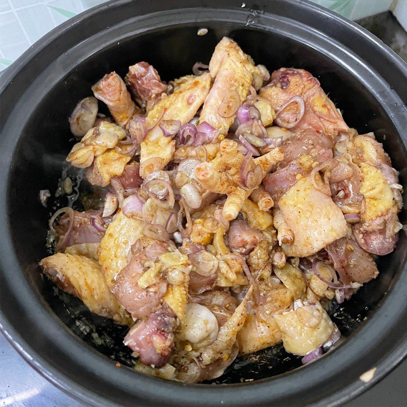 Step 3 Making Five-Spice Braised Chicken Chicken Braised with Lemongrass and Five-Spice