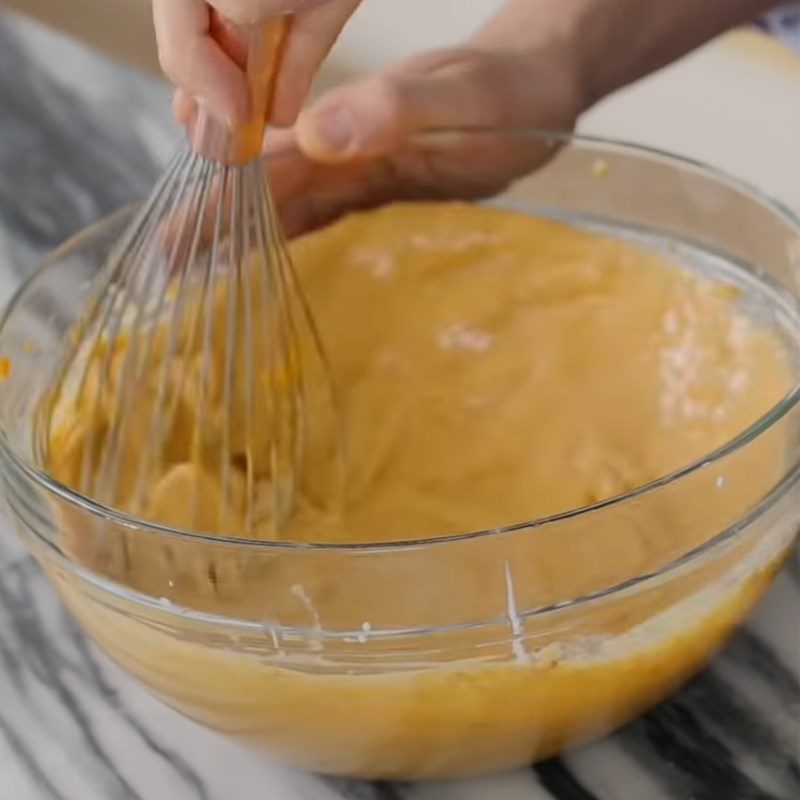 Step 4 Making pumpkin mixture Pumpkin pie