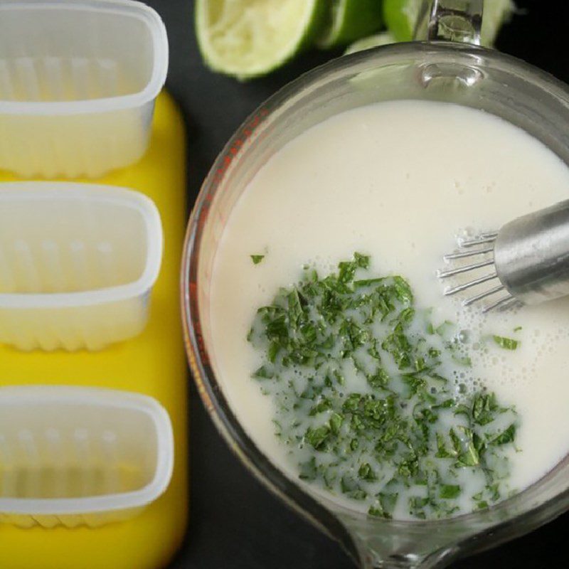 Step 2 Make the cream mixture Mojito coconut cream