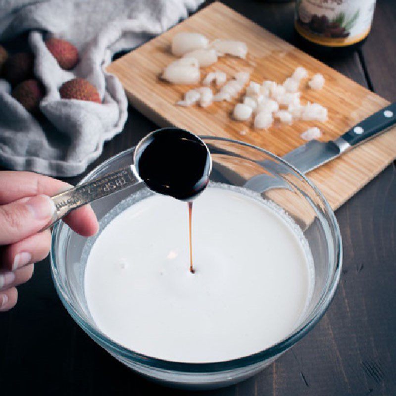 Step 2 Make the ice cream mixture Lychee Coconut Milk Ice Cream