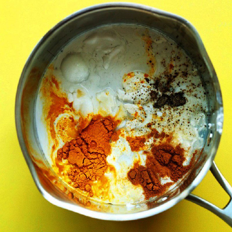 Step 1 Make the ice cream mixture Coconut Turmeric Ice Cream