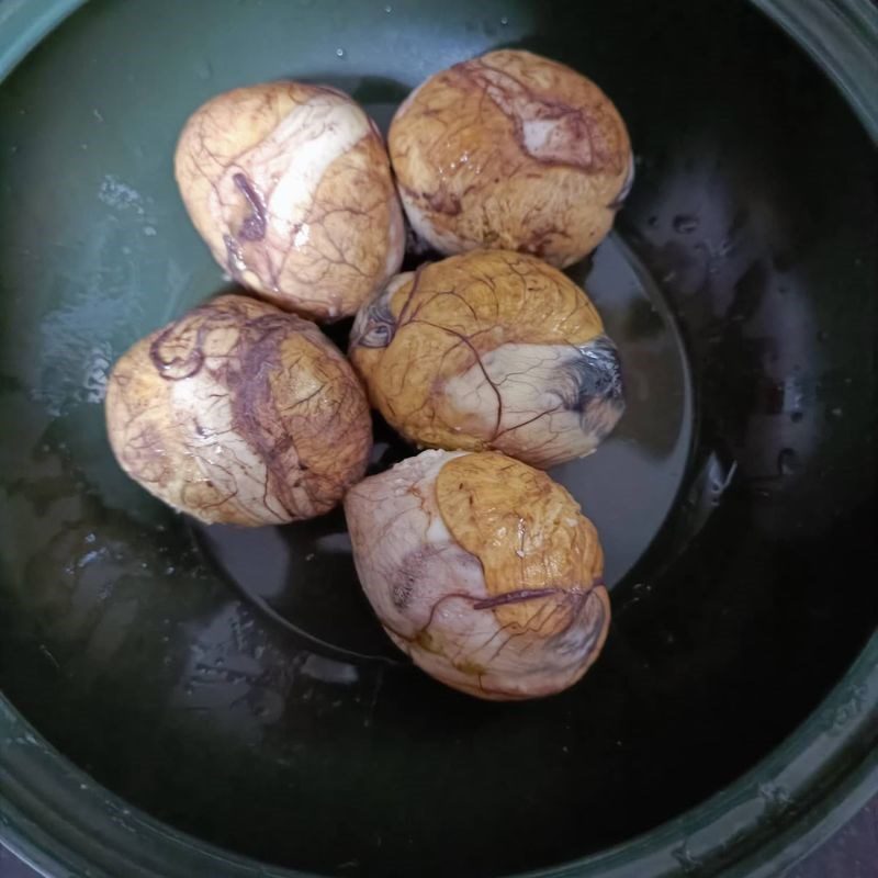 Step 1 Making boiled duck eggs Boiled Duck Eggs with Pumpkin