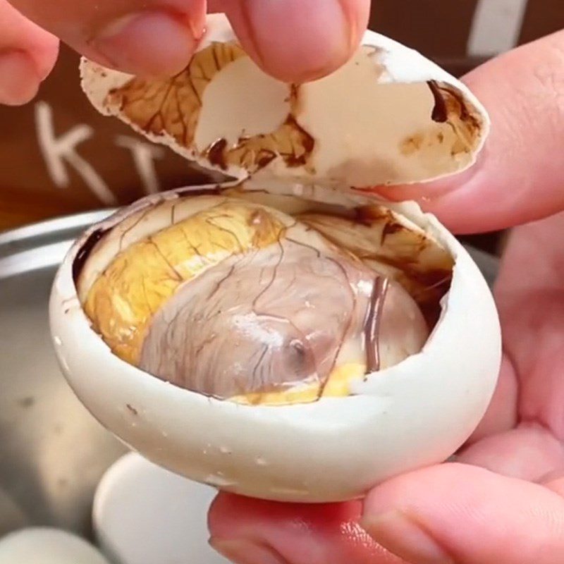 Step 3 Make Grilled Duck Eggs Grilled Duck Eggs (Recipe shared from TikTok Cooking with TasteVN)