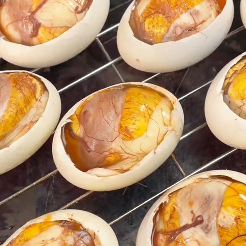 Step 3 Make Grilled Duck Eggs Grilled Duck Eggs (Recipe shared from TikTok Cooking with TasteVN)