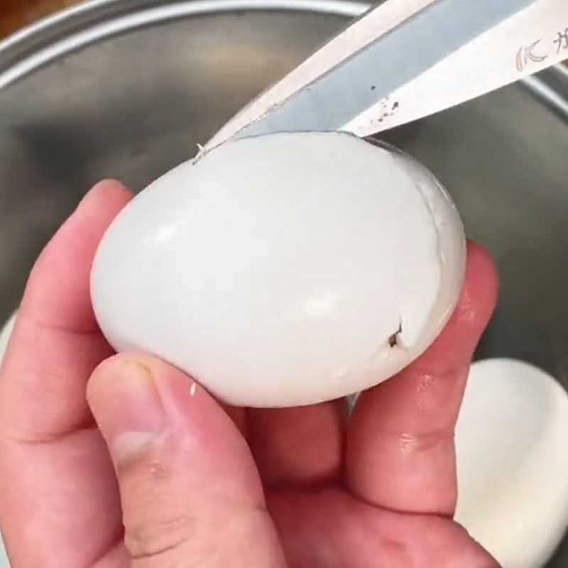 Step 3 Make Grilled Duck Eggs Grilled Duck Eggs (Recipe shared from TikTok Cooking with TasteVN)