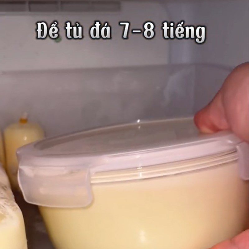 Step 3 Making ice cream Lychee ice cream (Recipe shared from Tiktok Cooking with Điện amasy XANH)