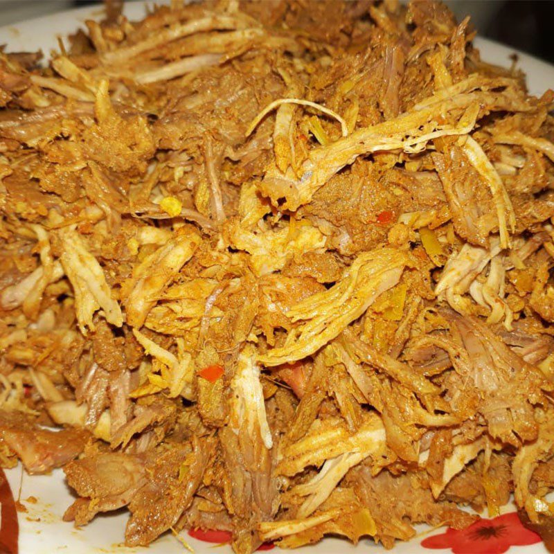 Step 3 Making dried shredded beef Dried shredded beef (recipe shared by user)