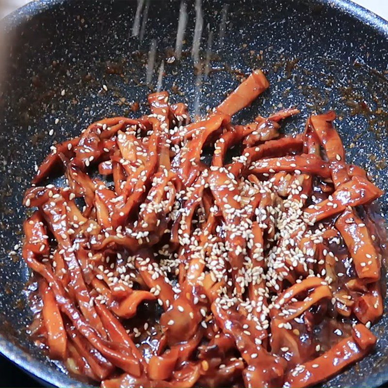 Step 3 Dried Squid With Tamarind Sauce Dried Squid With Tamarind Sauce