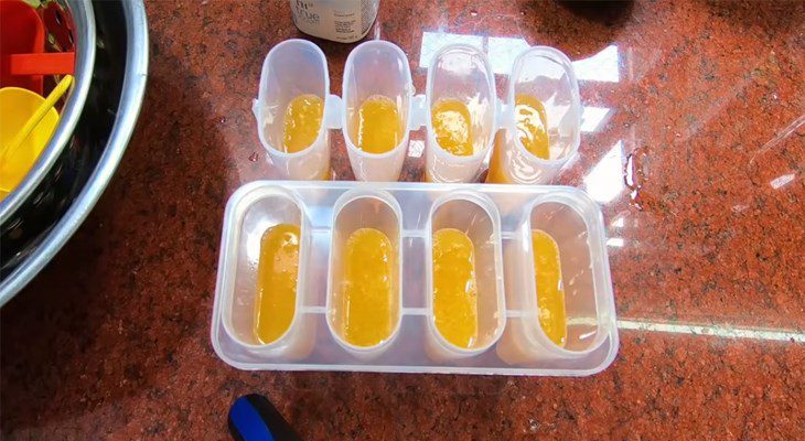 Step 2 Making the orange cream layer How to make Yogurt Orange Ice Cream without Whipping Cream