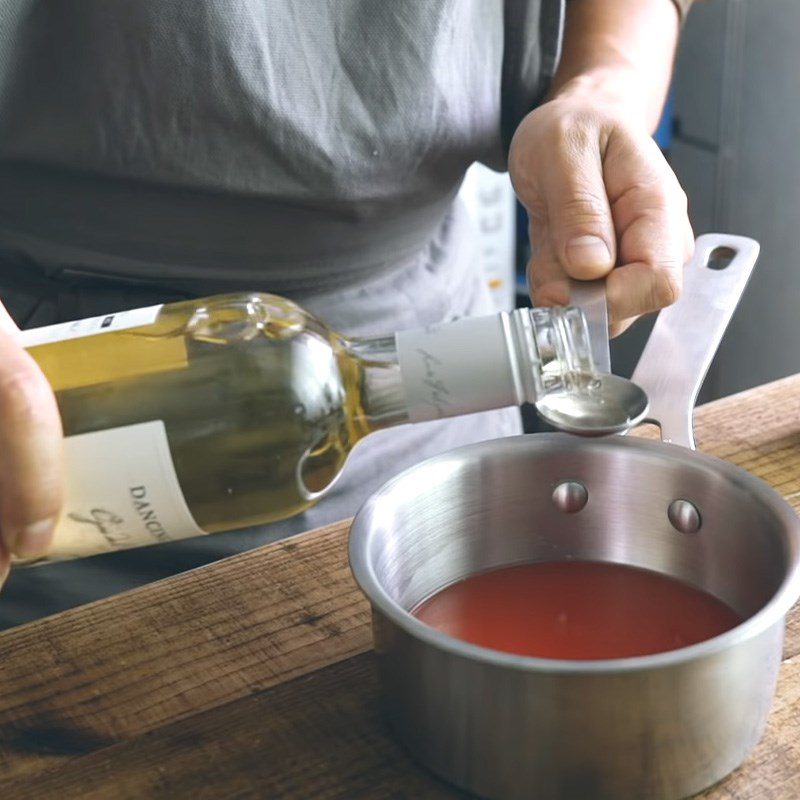 Step 10 Make the watermelon mousse layer Watermelon mousse cake