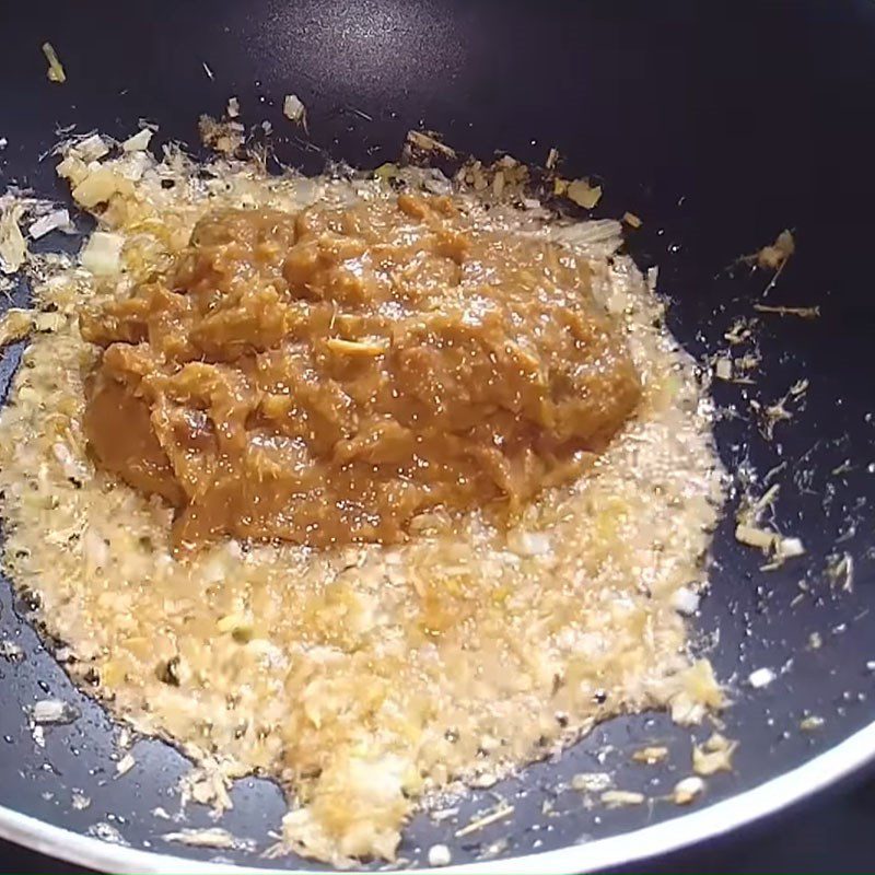 Step 3 Making vegetarian fermented sauce Vegetarian noodle soup