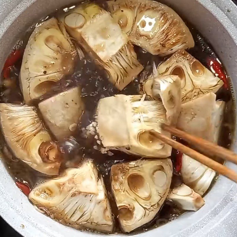 Step 3 Making jackfruit cooked with soda Jackfruit cooked with soda