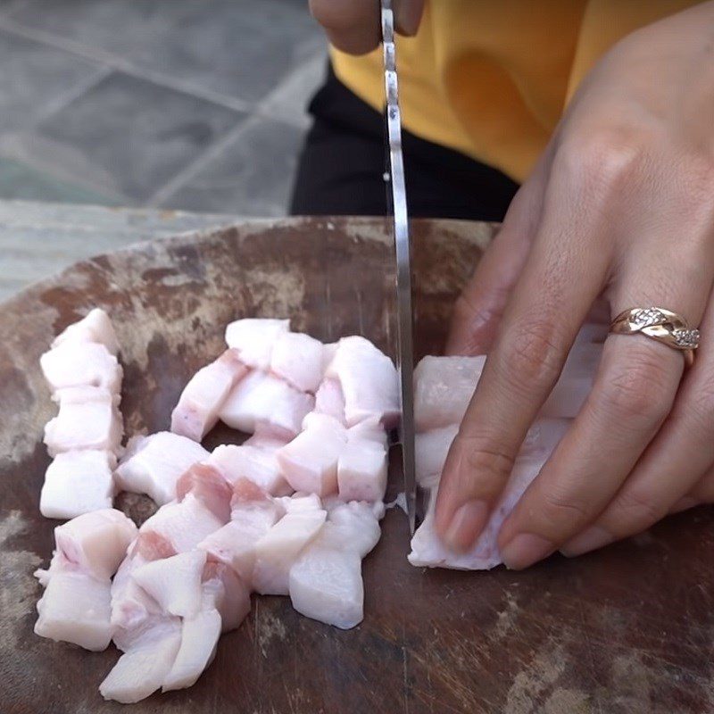 Step 1 Making lard sugar for salted egg sausage