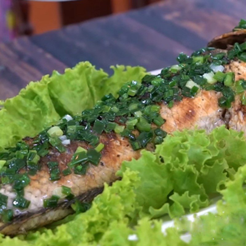 Step 4 Making Scallion Oil Grilled Snakehead Fish