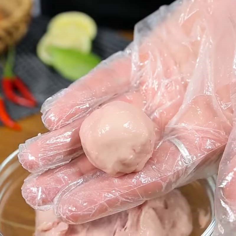 Step 2 Make the meatballs for Chicken noodle