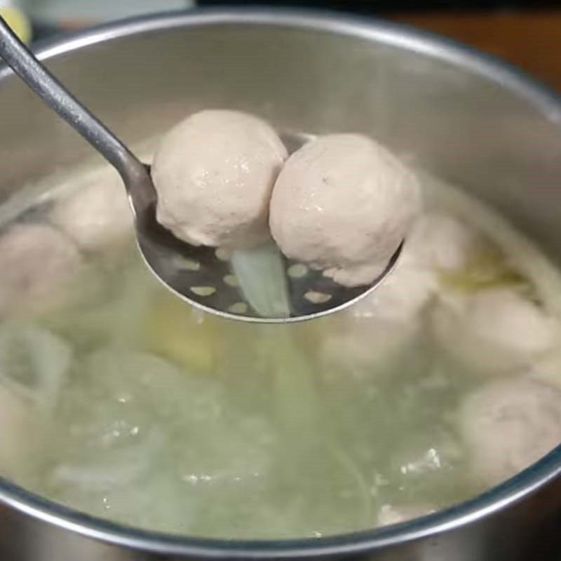 Step 2 Make the meatballs for Chicken noodle