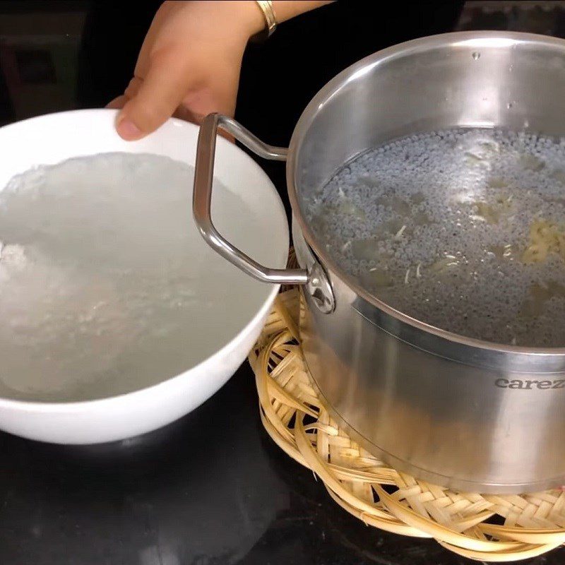 Step 3 Making aloe vera with chia seeds