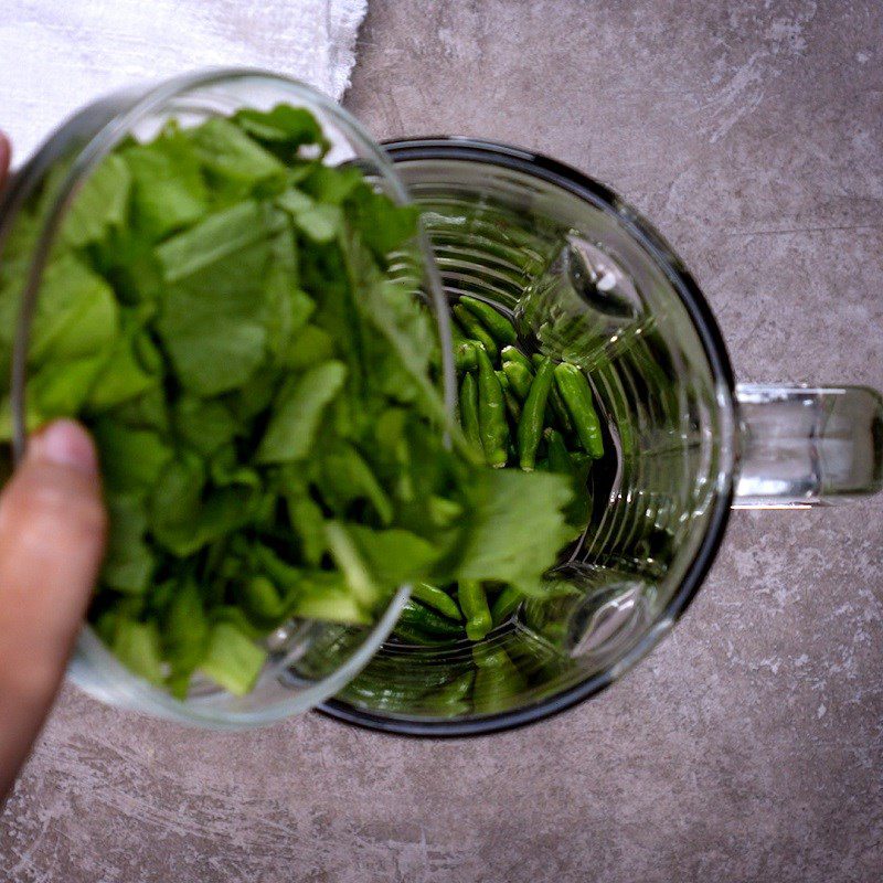 Step 2 Making green chili salt Green chili salt