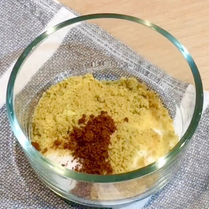 Step 2 Making roasted salt Roasted tofu with chili salt