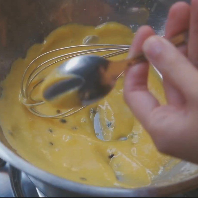 Step 4 Making passion fruit jam No-bake passion fruit cookies