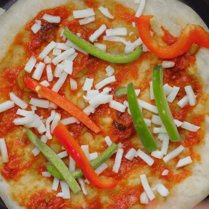 Step 4 Making the filling for Halloween Pizza