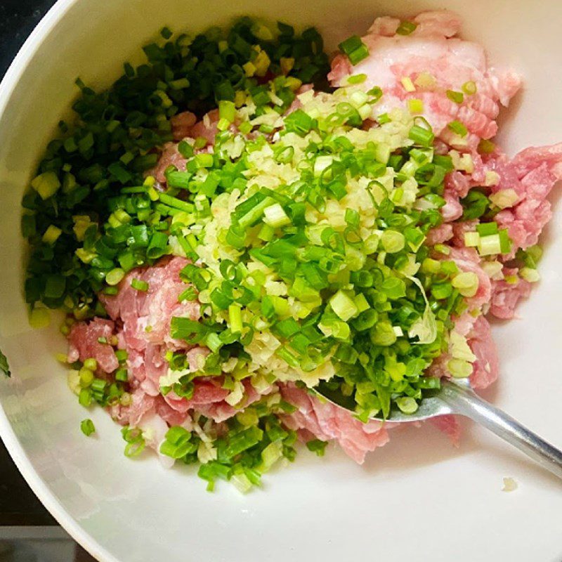 Step 2 Make the filling for Xiao Long Bao (Little dragon bun)