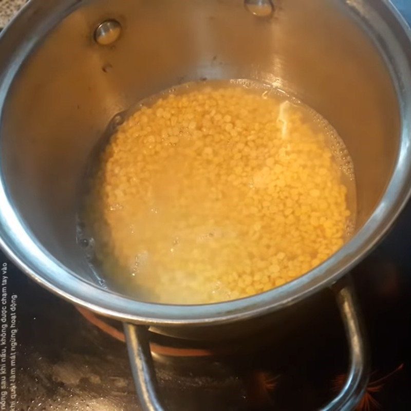 Step 2 Making the filling for Gấc cake