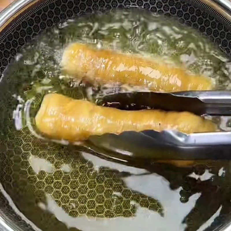 Step 4 Making the filling for vegetarian phoenix rolls