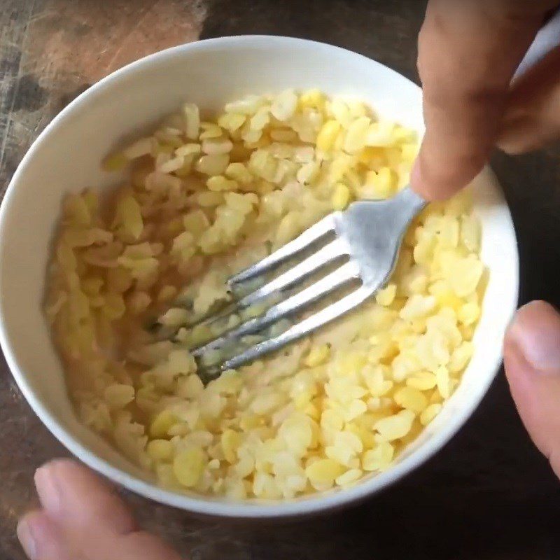 Step 3 Make mung bean filling for cassava floating cake