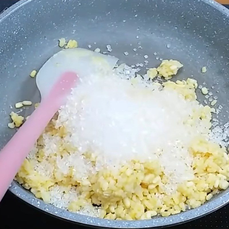 Step 2 Make mung bean filling Mung bean starch cake filling