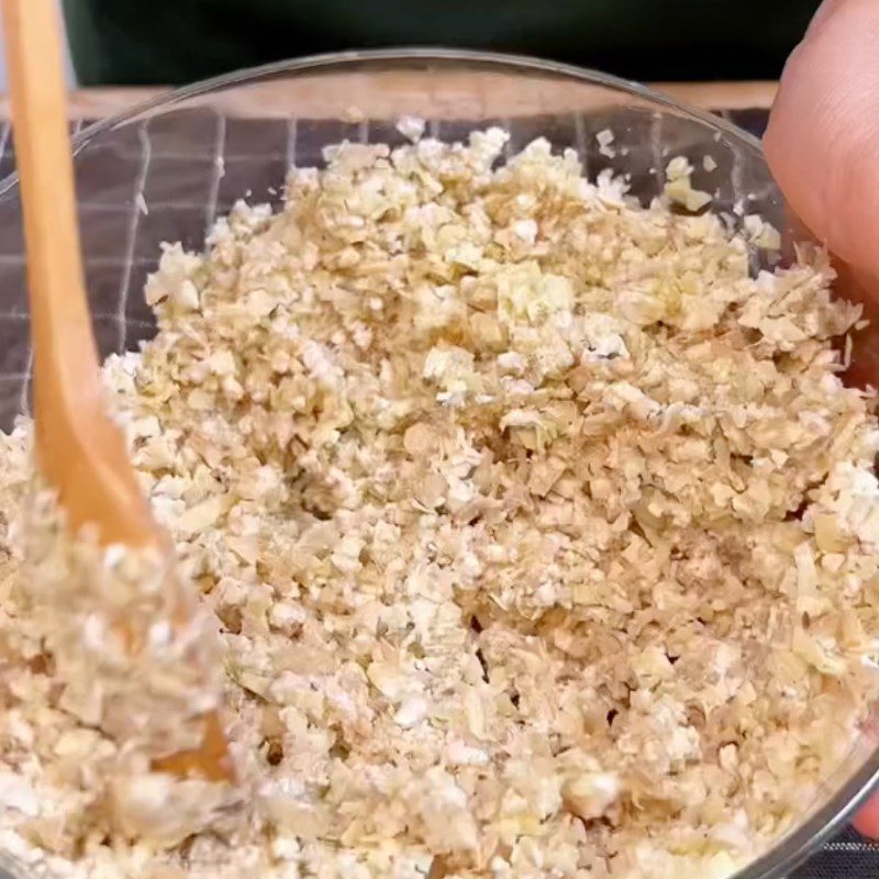 Step 2 Make the filling for the water dumplings (Recipe from the TikTok channel Vegan Kitchen XANH)