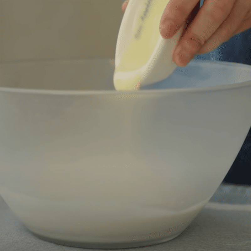 Step 7 Making the Milk Cream Filling for the Milk Cream Bread