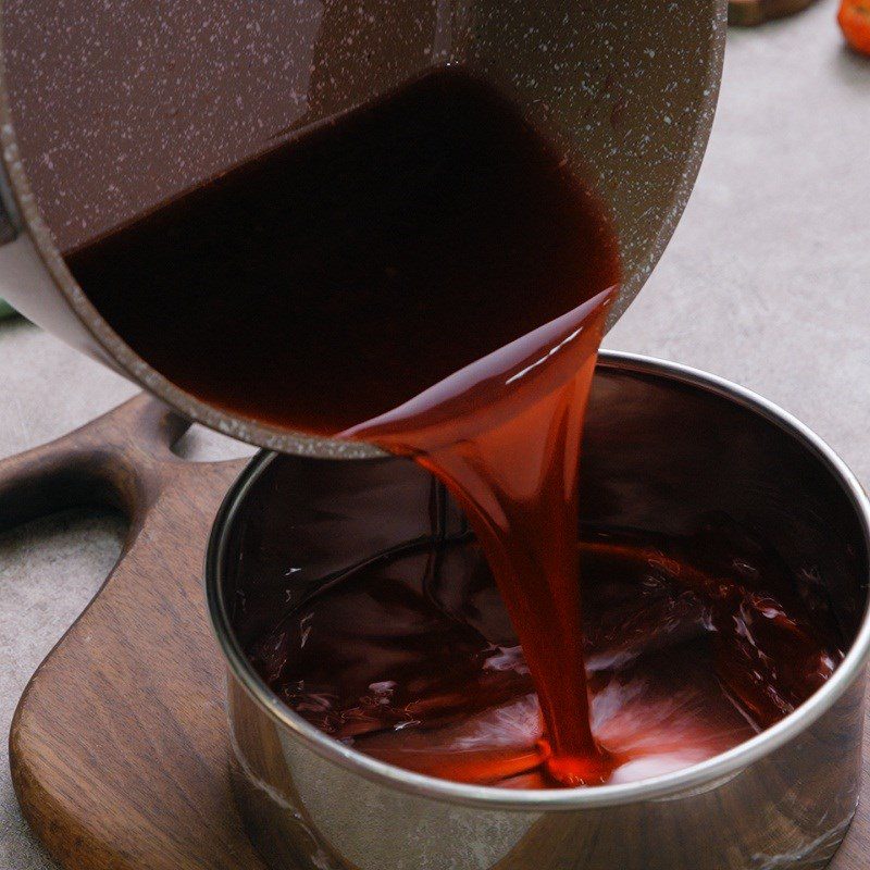 Step 2 Make strawberry jelly filling Cherry blossom cheesecake