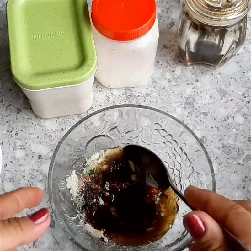 Step 4 Making dipping sauce Grilled Catfish with Lemongrass and Turmeric