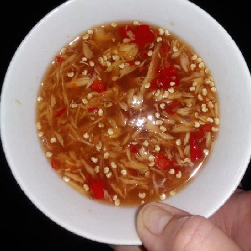 Step 8 Make the dipping sauce for Duck Bamboo Shoot Noodle