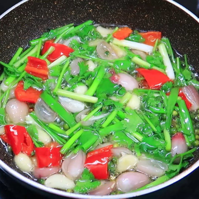 Step 2 Making dipping sauce Green pepper sauce