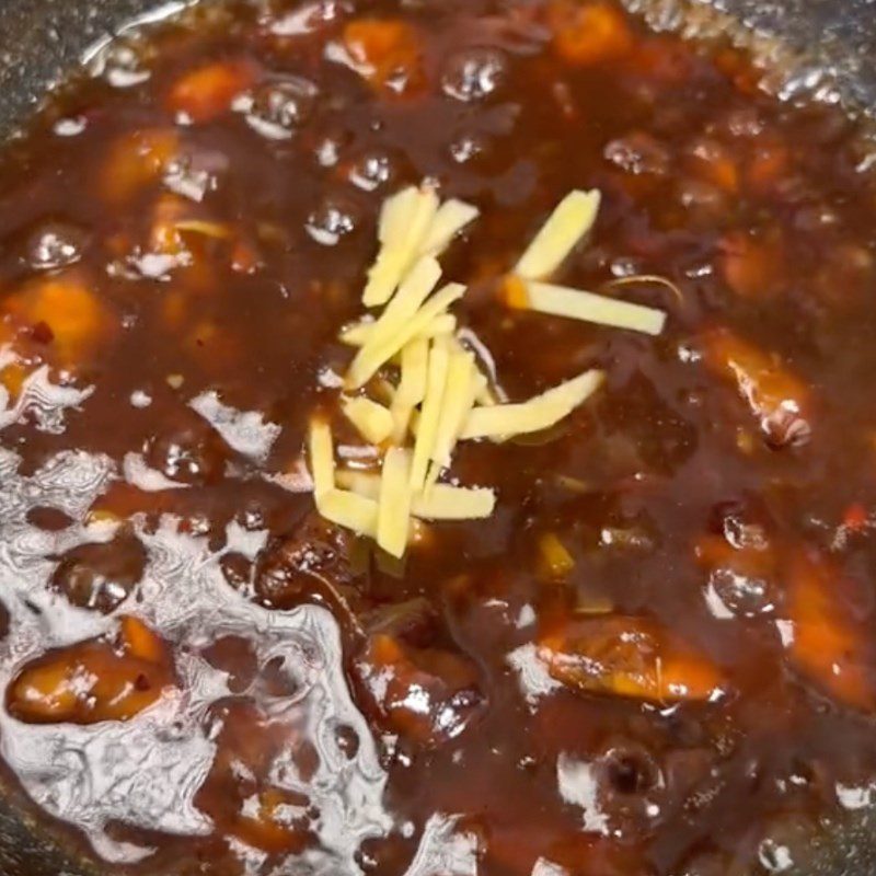 Step 4 Making Tamarind Dipping Sauce Fried oyster mushrooms with tamarind dipping sauce (Recipe shared by TikTok Vegetarian Kitchen XANH)