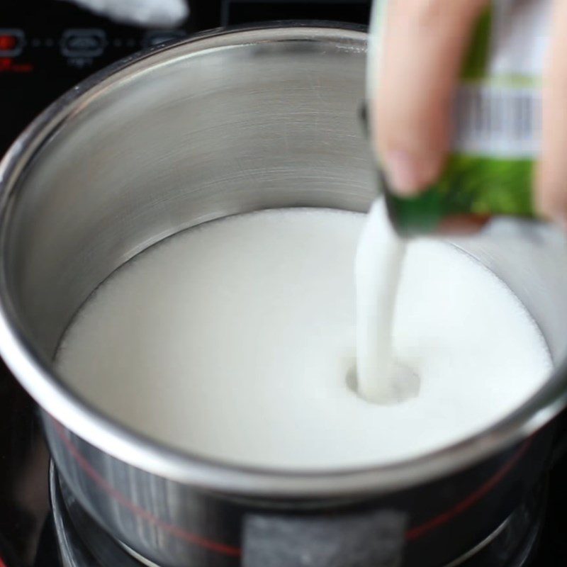 Step 5 Make coconut milk Grapefruit pudding An Giang